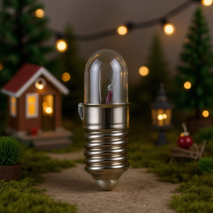 Pack of 10 15mm Clear <b>Globes</b> Smallest Bulbs with Base E5.5 6.0 Volts 0.9 Watts Each - Product Image 3