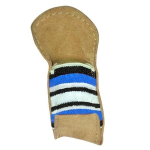 Protège-doigts en cuir avec extrémité élastique ouverte ou fermée - Product Image 1