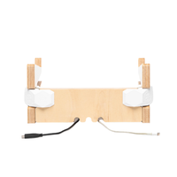 Support ergonomique pour ordinateur portable Esposit KRY-005-002 en contreplaqué de bouleau naturel pour PC, léger (1,5 kg), dimensions 32x27xh14cm
