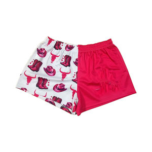 Pantalones cortos de fútbol de Rugby con logotipo OEM para hombres y mujeres, pantalones cortos de fútbol para correr en gimnasio con impresión por sublimación de Color personalizado - Product Image 2