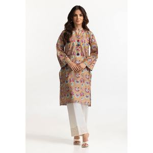 IUSTK-284 เสื้อเชิ้ตผ้าลอนพิมพ์ลายสีทอง - Product Image 3