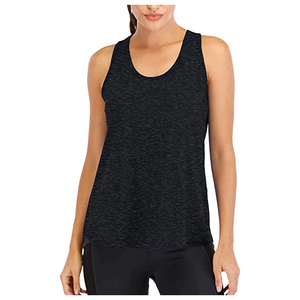 Débardeur court côtelé en polyester blanc pour femme avec logo personnalisé, idéal pour le fitness, le sport et le yoga, sans manches - Product Image 1