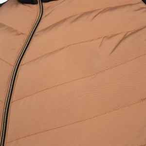 Wholesale Rate Women Winter Puffer Jacket Eco-Friendly Quick Dry Breathable Sheep Skin Stripe Embroidery Hooded - Product Image 3