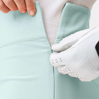 Shorts de golf personnalisés pour femmes avec poches, matière spandex/coton, fermeture éclair, longueur mi-longue/longue