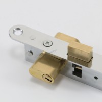 Serrure à mortaise pour porte, serrure à crochet en aluminium pour porte intérieure avec crochet
