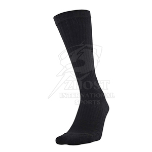 <b>Black</b> Spring Men's Crew <b>Socks</b> Knitted Spandex/Nylon/Cotton Breathable Anti-Slip Eco-Friendly Casual Dress Sports Customizable - Product Image 2