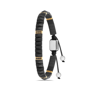 Ensemble de bijoux en acier inoxydable de style bohème pour homme réglable avec collier, boucles d'oreilles et bague - Product Image 3