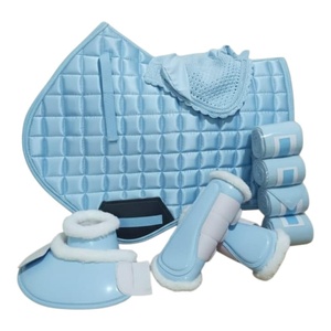 Juego de 4 Almohadillas Personalizables para Silla de Montar, Cómodas para Montar a Caballo, con Forro de Tela Brillante, Suministros Ecuestres Duraderos - Product Image 5