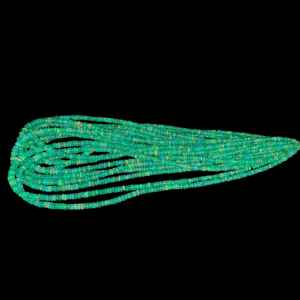 Perles Rondelle Lisse Opale Éthiopienne Verte 3-5mm Pierre Précieuse Welo Naturelle AAA Perles Lâches En Gros pour Bijoux Collier Bracelet - Product Image 6