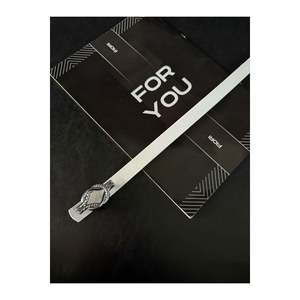Ceinture fine à boucle serpent pour femme, ceinture de pantalon, ceinture de veste, ceinture de robe - Blanc-Argent - Product Image 3