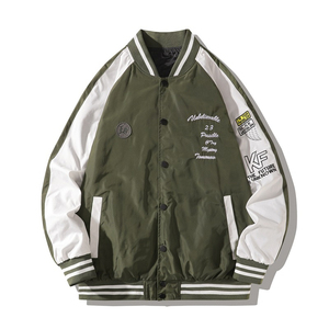 Chaquetas universitarias de algodón transpirable personalizadas unisex abrigo largo con letras diseñador logotipo bordado venta al por mayor moda de invierno - Product Image 1