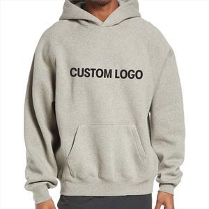 Sweat à capuche en molleton français pour homme de haute qualité 100% coton, personnalisable, épais, lourd, surdimensionné, à épaules tombantes - Product Image 1