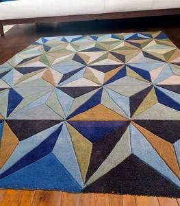 Custom Large Modern Geometrical Wool Area <b>Rug</b>/Carpet Hand-Tufted for Home <b>Bedroom</b> Living Room Office with Customized Size - Product Image 3