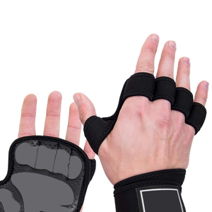 Guantes de soporte de muñeca ajustables para levantamiento de pesas CrossFit Gimnasia-Tasas al por mayor en empuñaduras de mano Guantes CrossFit - Product Image 5