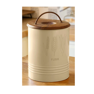Vegetable Storage Container Yellow Color Classic Design Customized Size and Shape Best Quality Metal Canister Use for Kitchen - Product Image 4