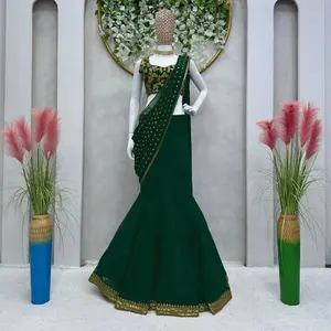 FULPARI terbaik pernikahan dan pakaian pesta wanita Lehanga Choli dari pemasok India tersedia dengan harga grosir