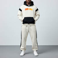 Survêtement à capuche pour femme en polyester/coton épais, streetwear d'hiver, 400 GSM, qualité supérieure, logo brodé personnalisé