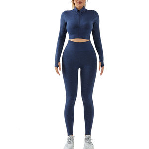 Ensemble d'entraînement de yoga Ensemble de gymnastique Femmes Rose Ensembles de yoga violets de haute qualité - Product Image 4