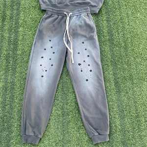 LOGOTIPO personalizado Sun Fade Sweat Suits Serigrafía Pantalones de chándal y camisa al por mayor personalizado - Product Image 5