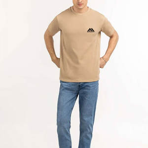 Camiseta de hombre de último diseño 2025, camisetas informales de buena calidad, Camiseta de algodón y poliéster para hombre a la venta - Product Image 2