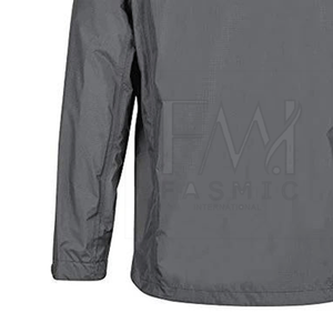 Chaqueta de lluvia con capucha para hombre, chaqueta bomber más vendida para parches personalizados, chaqueta cortavientos en manga larga - Product Image 3