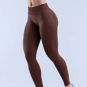 Nuevo 2025 Spandex Nylon secado rápido mujeres 2XL cintura alta transpirable Scrunch Butt Yoga Leggings con bolsillos de Pakistán - Product Image 6