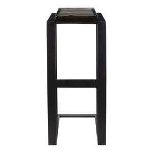 Table d'appoint moderne avec cadre en métal noir et plateau artistique - Product Image 6