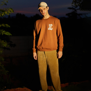 Sudadera con logo estampado en relieve Dead End Street para hombre, estilo urbano, corte holgado, cuello redondo, cálida - Product Image 3