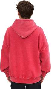 เสื้อฮู้ดผ้าคอตตอนผ้าฟลีซแห้งเร็วเป็นมิตรกับสิ่งแวดล้อมสวมใส่สบายสำหรับฤดูหนาวของผู้ชายสีพื้นใส่ได้พอดีตัว100% - Product Image 6