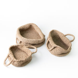 Cesta de fruta colgante de almacenamiento de macramé de diseñador, cestas decorativas creativas para decoración de sala de estar, accesorios para el hogar - Product Image 5