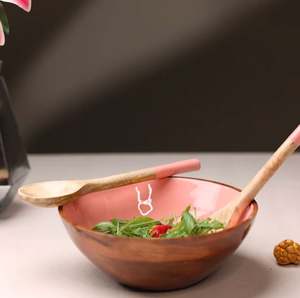 Vaisselle artisanale décorative en bois imprimé de qualité supérieure pour le service de cuisine de salle à manger et le style intérieur de la maison - Product Image 5