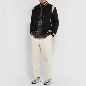 Veste Versity en laine pour homme tenue décontractée couleur unie Style mince vestes pour hommes vêtements de haute qualité vestes en laine Versity homme - Product Image 2