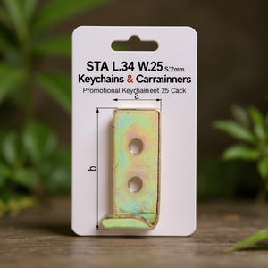 STA L.34 W.25 <b>S</b>.2mm Locking <b>Hook</b> Feet 25 Pack Promotional Keychains & Carabiners - Product Image 3