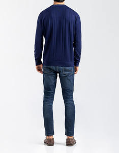 <b>Men</b> O Neck White and Black Design Autumn Winter <b>Turtleneck</b> Plus Size Customized Design Long Sleeve Pullover <b>Sweater</b> for <b>Men</b> - Product Image 2