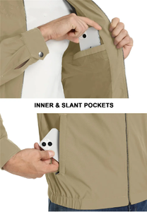 <span class=keywords><strong>Giacca</strong></span> Antivento da Pesca con Colletto per Uomo, <span class=keywords><strong>Giacca</strong></span> Tattica Sportiva Leggera, <span class=keywords><strong>Giacca</strong></span> Bomber Resistente all'Acqua - Product Image 5