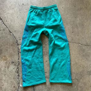 Pantalones de chándal de algodón de peso pesado de invierno de fabricante, pantalones de chándal de pierna ancha rectos personalizados para hombre - Product Image 4