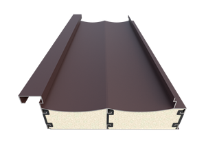 Tôle de toiture en aluminium et polyuréthane à rupture de pont <span class=keywords><strong>thermique</strong></span>, isolation <span class=keywords><strong>thermique</strong></span> et phonique, résistante au feu et à l'eau, écologique, pour villas de luxe modernes - Product Image 2