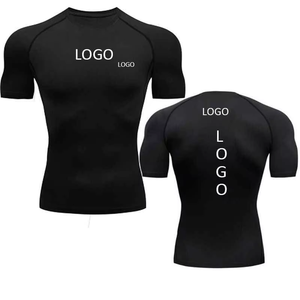 Camiseta de Compresión de Secado Rápido para Fitness de Verano, Manga Larga para Hombre, Spandex/Poliéster Transpirable, para Entrenamiento al Aire Libre, Correr, Gimnasio - Product Image 3
