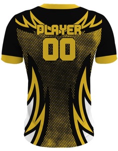 Camiseta deportiva de manga corta transpirable de Jersey sublimado personalizado de alta calidad con diseño frontal y logotipo - Product Image 5