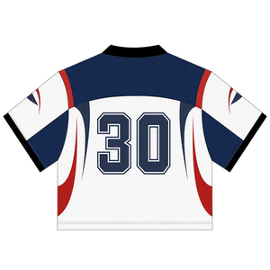 Maillots de football américain sublimés Sultan Boxing, nouveau design, courts, respirants, à séchage rapide, en mesh, entièrement personnalisables - Product Image 4
