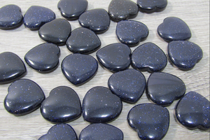 ประกายหินทรายสีฟ้าเรียบBrioletteรูปหัวใจอัญมณีสําหรับเครื่องประดับทําแหวนสร้อยคอสร้อยข้อมือG Litteryอัญมณีซันสโตน - Product Image 2