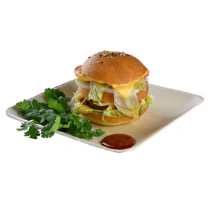 Assiette à dîner jetable carrée écologique en feuille de palmier ensemble de vaisselle prix de gros - Product Image 5