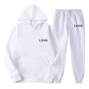 Venta caliente personalizado Zip up Sweat Suits Distress Patch Custom Logo Hoodie and Sweatpants Set Chándal acampanado para hombres 2025 - Product Image 6