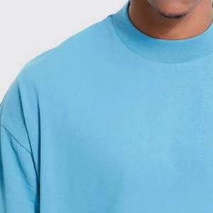 T-shirts pour hommes en gros 2025 100% coton Logo personnalisé surdimensionné et imprimé coupe ample et t-shirts unis lourds - Product Image 3