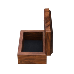 2024 กล่องเครื่องประดับไม้เหรียญไม้เครื่องประดับOrganizer Treasure Chestของที่ระลึกArchedล็อคกล่องเก็บ - Product Image 5