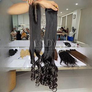 Raides Ondulés Super Double Dessiné Vietnamien Raw Naturel Extensions de Cheveux Humains Meilleur Prix de Gros - Product Image 1