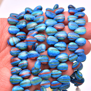 Pierre précieuse de calsilice arc-en-ciel 8x12mm perles de briolette poire lisse naturel Rare calsilice arc-en-ciel Briolette en vrac pour la fabrication de bijoux - Product Image 2