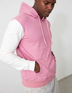 Nouveau design, sweat à capuche d'hiver personnalisé en molleton épais 400g, coupe oversize et carrée, 100% coton, pour homme - Product Image 4