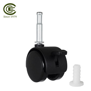 ล้อเลื่อนขาเฟอร์นิเจอร์ไนลอน40มม. พร้อมเบรคสำหรับรถเข็นเด็ก - Product Image 2