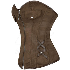 Corsé de Mujer de Primera Calidad, Cómodo, Transpirable, con Control de Abdomen, Diseño de Cierre de Gancho y Ojo, Tela de Cuero - ¡Gran Venta! - Product Image 2